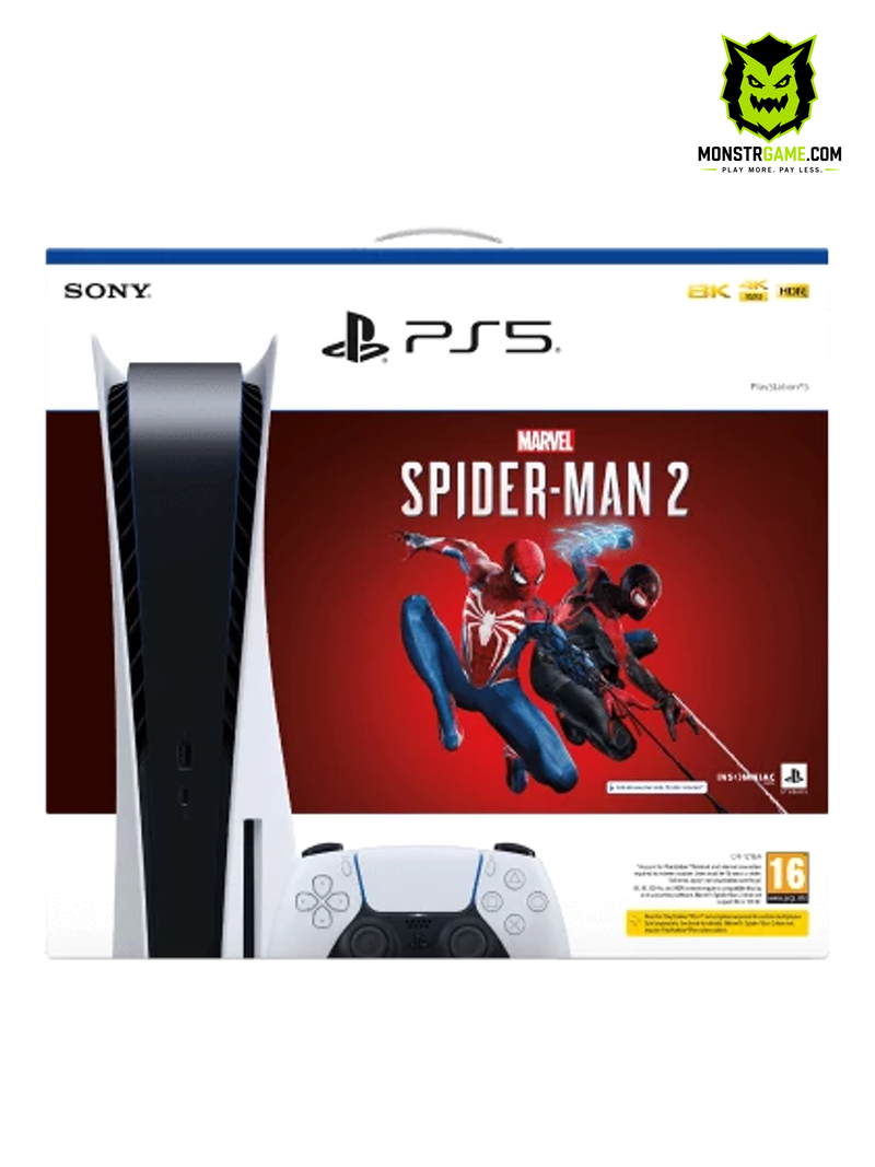 Sony PlayStation 5 Slim (Disc) Marvel's Spider-Man 2 Bundle 1TB